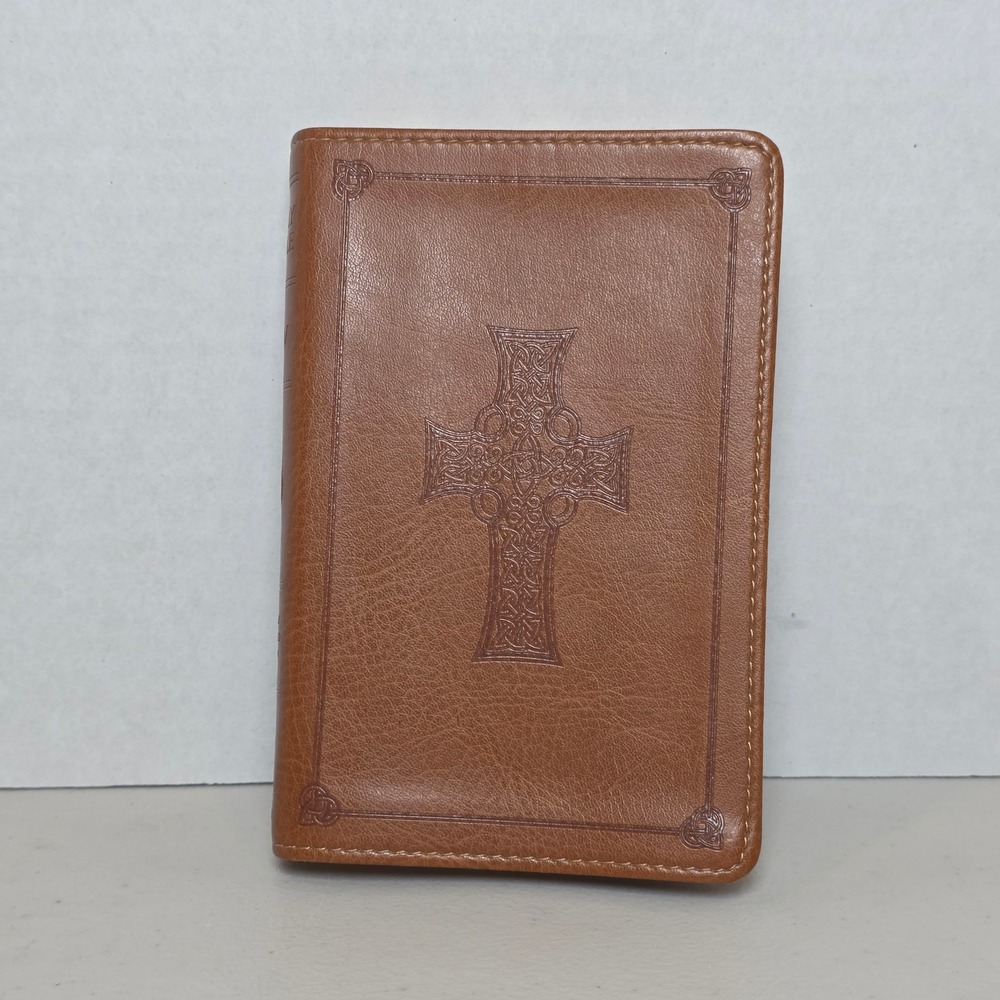 Crossway ESV Bible Value Compact Edition Brown TruTone Celtic Cross 2007 Vintage